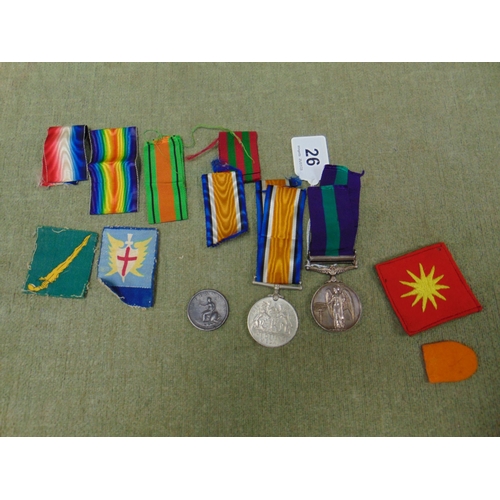 26 - Elizabeth II Malaya General Service medal, 22880214 CFN.G.P.CUTMORE.R.E.M.E. 1939/45 Defence medal, ... 