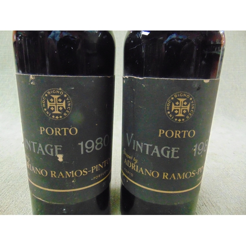 6 - Two 75cl bottles, Ramos - Pinto 1980 vintage Port, 20%.