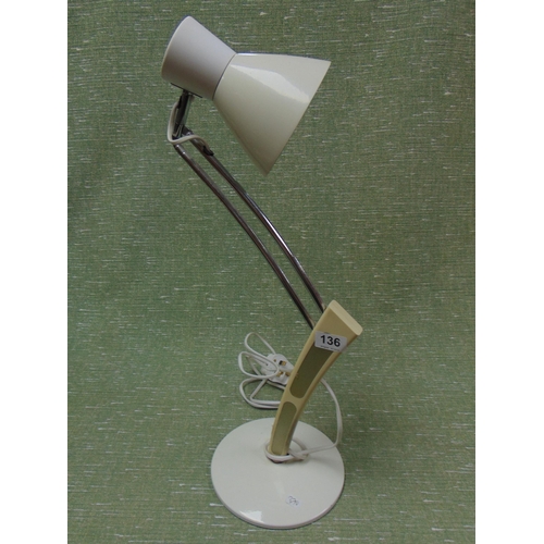 136 - Anglepoise type lamp.