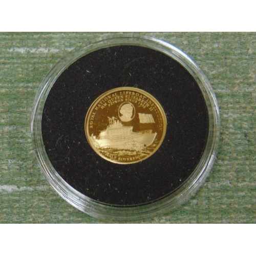 110 - Cased and boxed Harrington & Byrne 2022 official Royal National Lifeboat Institution gold proof half... 