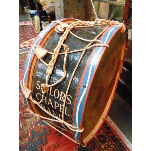 32 - Vintage Sailor's chapel band drum, 30