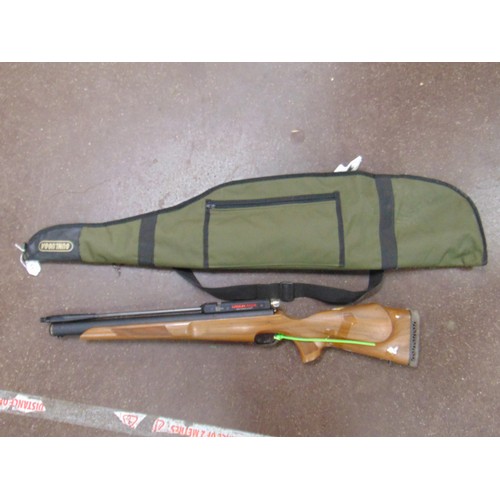 11 - Logun AXsor .22 air rifle with silencer, in slip. Please note: Purchasers must be over 18 and photog... 