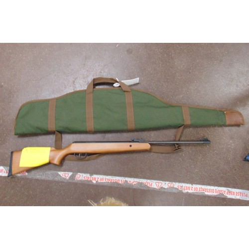 15 - Crosman optimum .22 air rifle in slip. Please note: Purchasers must be over 18 and photographic ID m... 