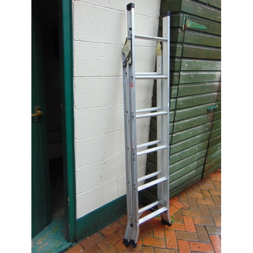 402 - Folding aluminium ladder.