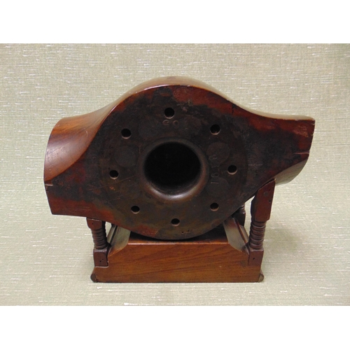 66 - Smiths mantle clock, the case constructed from a Sopwith Camel propeller. Impressed marks DIA 2740 P... 