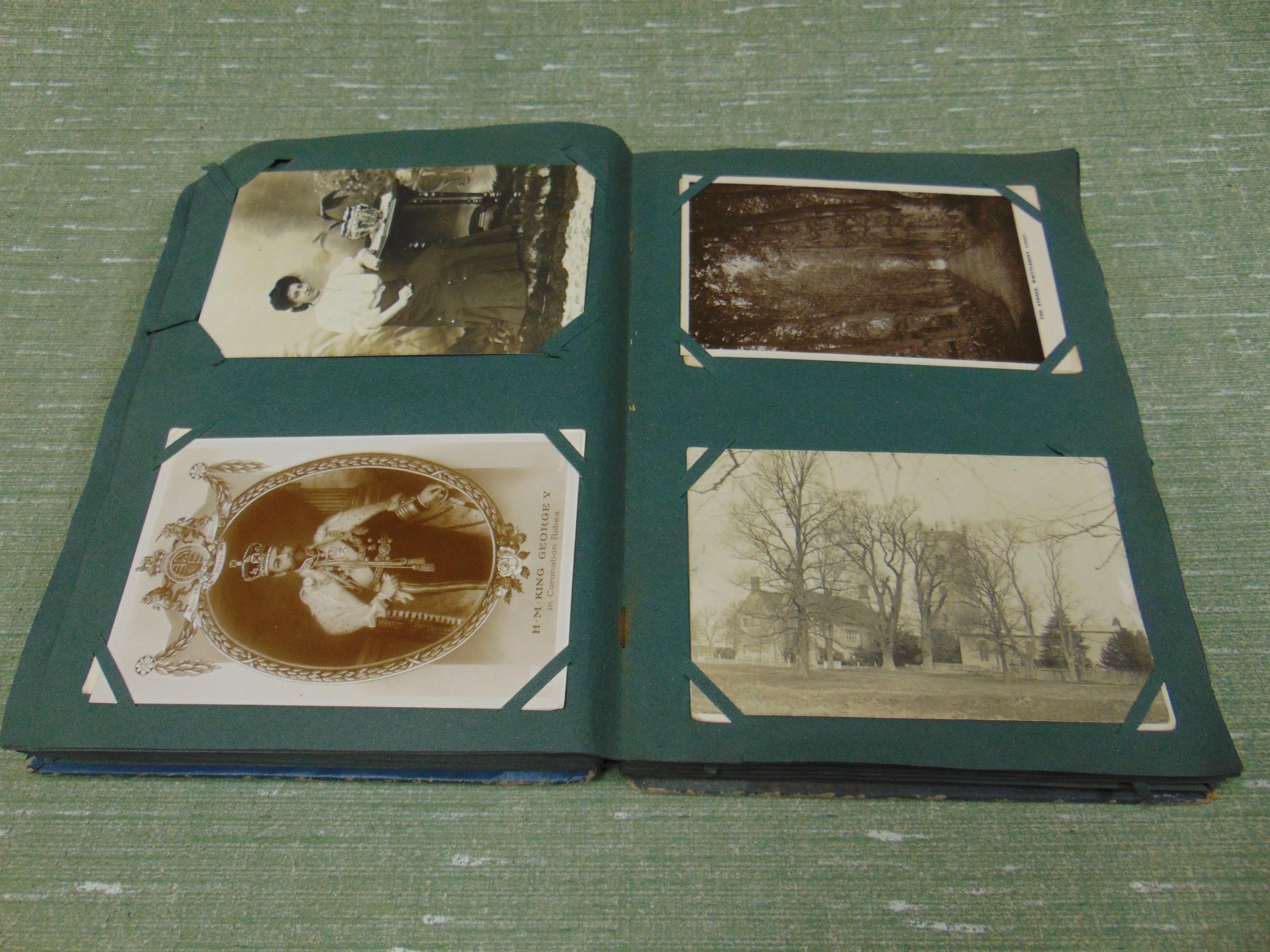 Postcard Album And Contents.