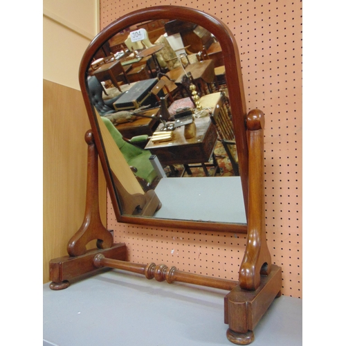 304 - Antique mahogany framed dressing table mirror, 26 x 20