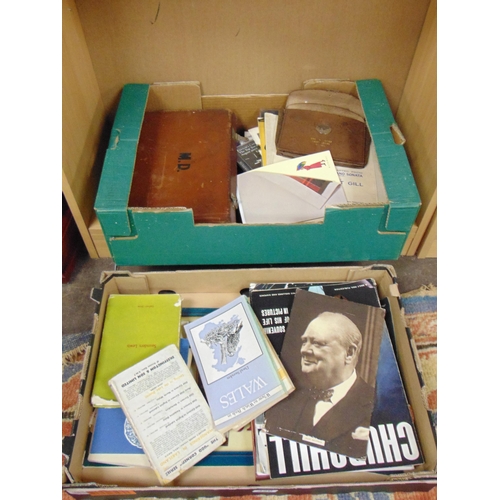 326 - Two boxes of ephemera.