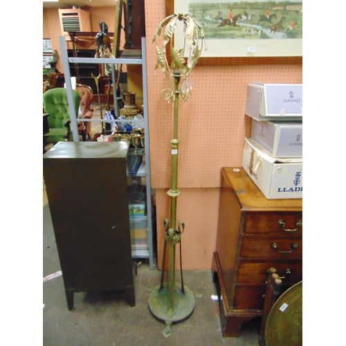 429 - Art Noveau brass standard lamp, 55