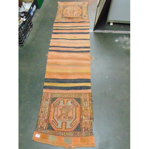 434 - Eastern runner, having geometric pattern, 83 x 20