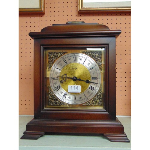 114 - Reproduction bracket clock, 12.5