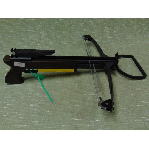 113 - Modern crossbow. Please note: Purchasers must be over 18. CANNOT BE SHIPPED.