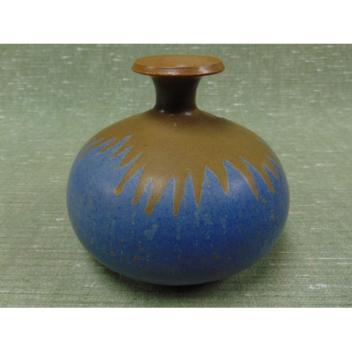 178 - Studio pottery vase, of squat form, 6