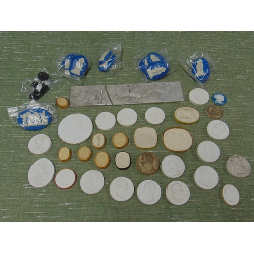 189 - Collection of plaster intaglios.