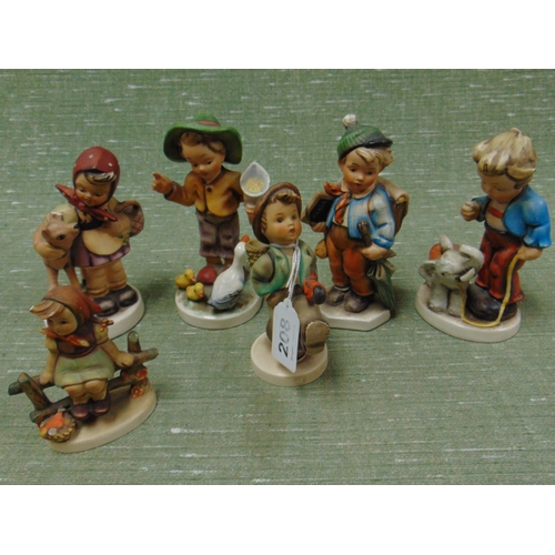 208 - Collection of Hummel figures.