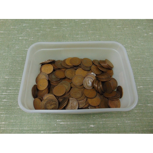 24 - Collection of penny coins.