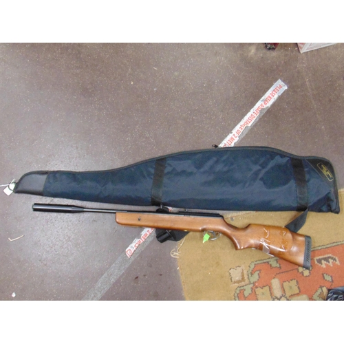 32 - BSA .22 Air rifle in slip. Please note: Purchasers must be over 18 and photographic ID must be produ... 