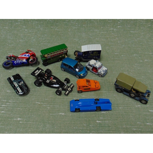 411 - Quantity of collectable model vehicles.