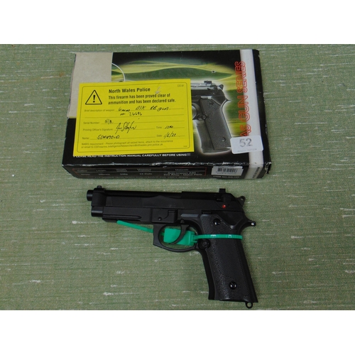 52 - Boxed 6mm BIK BB gun. Please note: Purchasers must be over 18 and photographic ID must be produced i... 