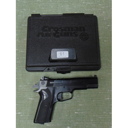 61 - Cased Gamo .177 1008 replica air pellet pistol. Please note : Purchasers must be over 18 and photogr... 