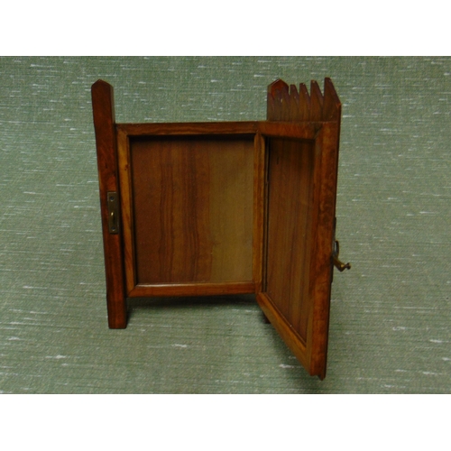 115 - Unusual photograph frame, in the form of a brass bound wooden slatted gate, 5 x 4