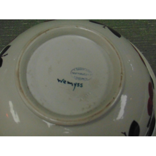 163 - Wemyss bowl (af) and an Emma Bridgewater jug. (2)