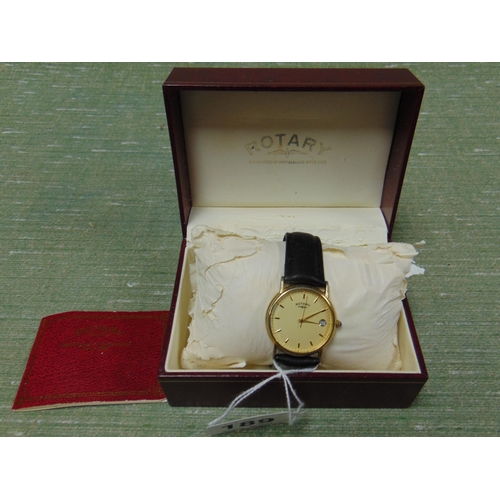 189 - Boxed Rotary wristwatch with booklet.