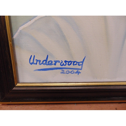 237 - Underwood, Large framed oil, Paul Bocuse,                      signed lower left, 32 x 23