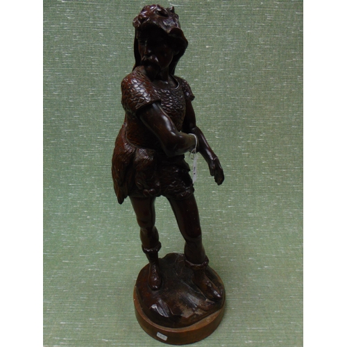 79 - Good carved wooden figure, Titan, 21