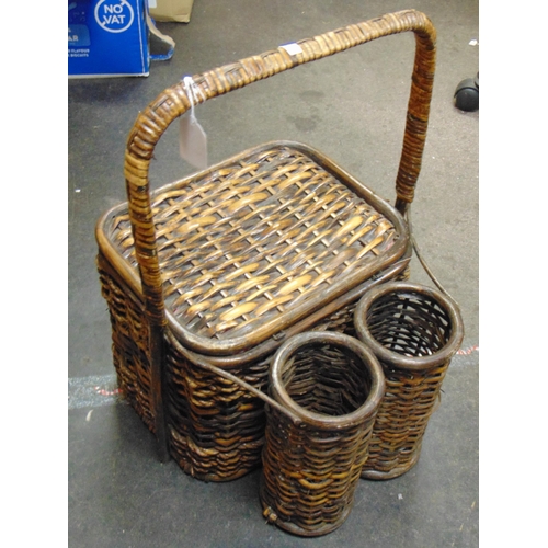 13 - Bamboo hamper/ bottle coaster.