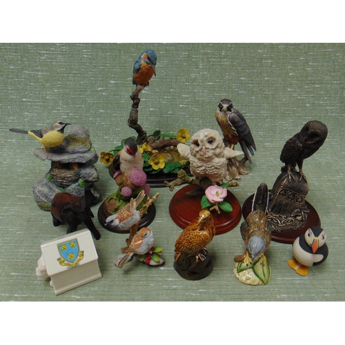 132 - Collection of bird figures.