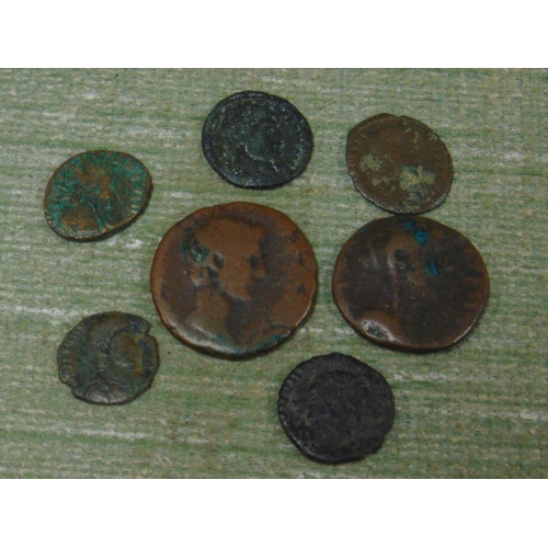 181 - Six Roman coins, from the 2nd / 5th centuries AD.