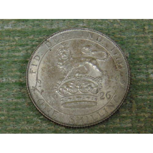 186 - Silver uncirculated 1926 shilling.