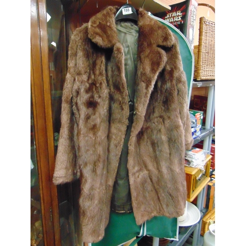 188 - Vintage ladies fur coat.