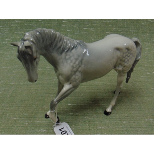 201 - Beswick grey coloured horse.