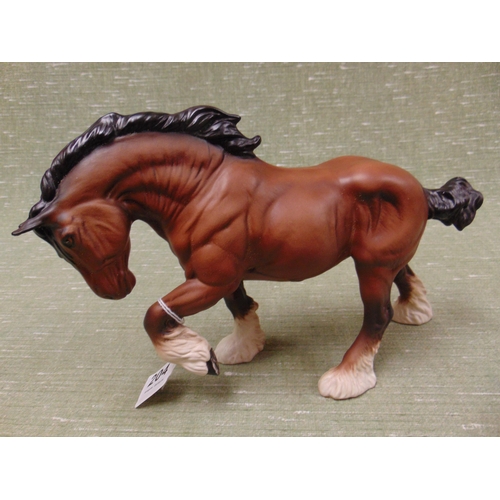 204 - Beswick matt shire horse.