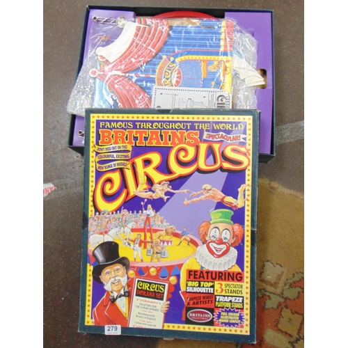 279 - Boxed Britain's circus diorama set.