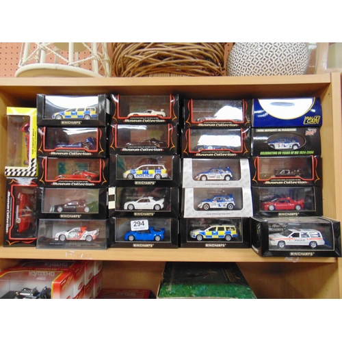 294 - 22 boxed collectable model vehicles.