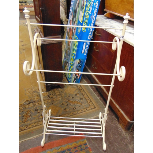 353 - Modern towel rail, of shaped form.