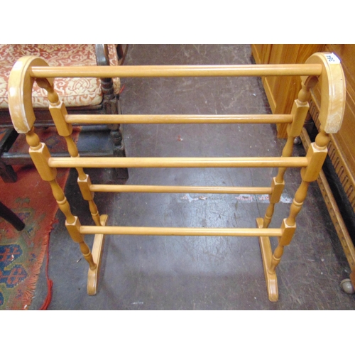 364 - Modern pine towel rail.