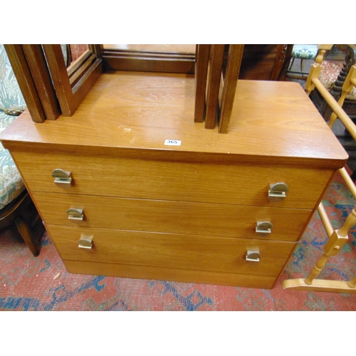 365 - Two retro Stag chests of drawers and a G plan  nest of three tables.