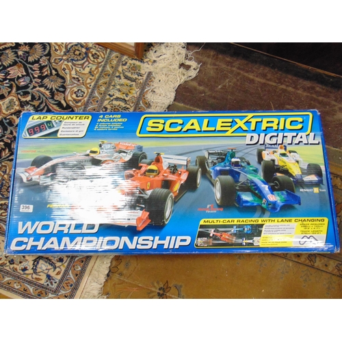 396 - Boxed Scalextric digital world championship.