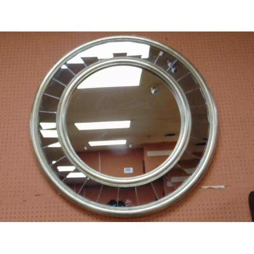 399 - Contemporary circular wall mirror, 36