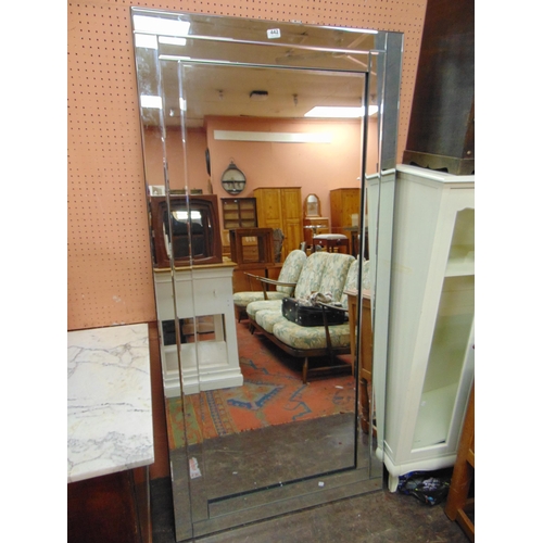 442 - Contemporary floor mirror, 68.5 x 33.5