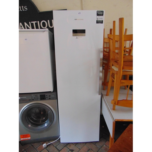 475 - Grundig upright freezer.