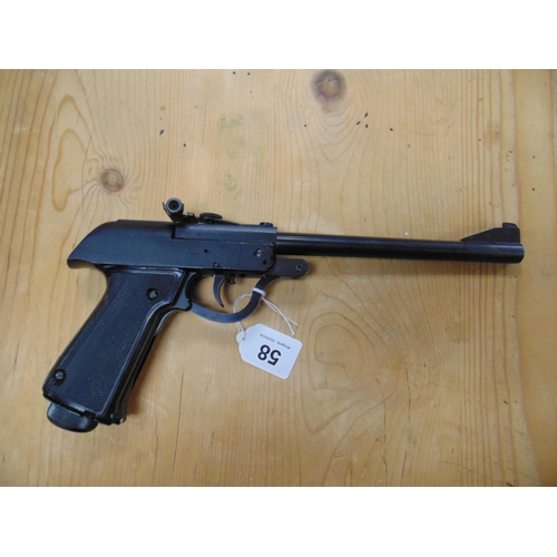 58 - Predom - tucznik 4.5 mm hand pistol. Please note: Purchasers must be over 18 and photographic ID mus... 