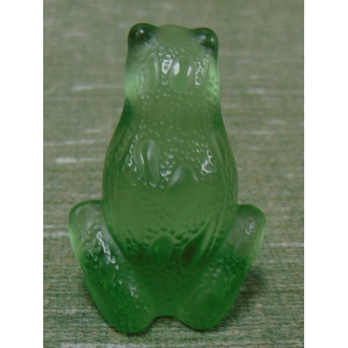 66 - Lalique France, small figure modelled as a frog, 2