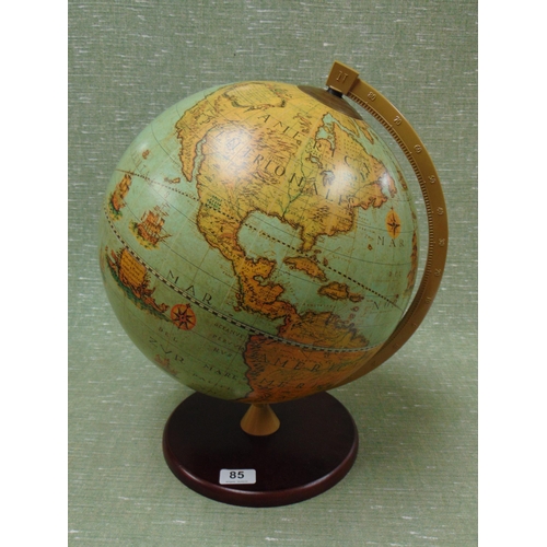 85 - Reproduction terrestrial globe. 16.5