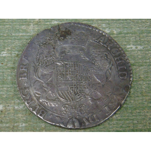 121 - 1639 hammered silver Ducaton coin, Philip IV of Spain, Spanish Netherlands - Antwerp Mint, VF.