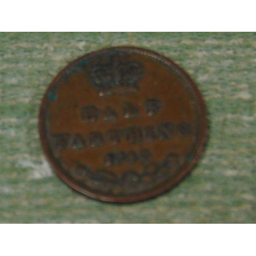 220 - British Victoria 1843 half farthing.